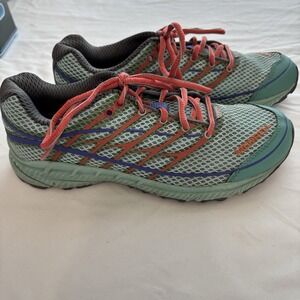 Merrell Women's Sz 6 "MBOUND Running/Athletic Shoes Aqua W/Orange And Green